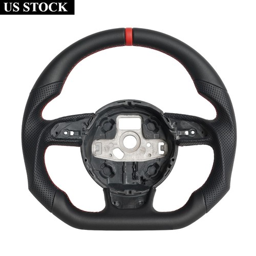 Full leather flat steering - full,