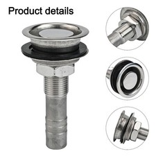 Boat Fuel Tank Vent 316 Stainless Steel Flush Mount Thru-Hull Fuel Gas Tank Vent