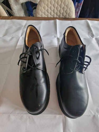 Solovair black leather - leather, safety
