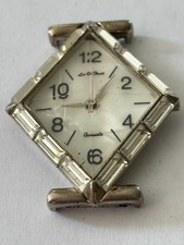 Le Chat - Diamond shaped jewelled ladies silver watch - Untested