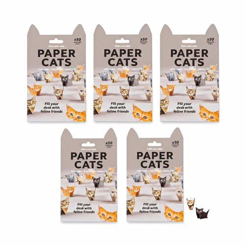 Paper cats multicoloured - paper,