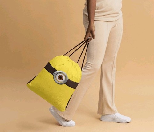 New drawstring bag yellow - new, |