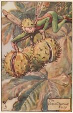 Horse Chestnut Fairy by Cicely Mary Barker. Autumn Flower Fairies c1935 print