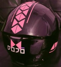 HELMET/TANK STICKERS AZTEC PINK GLOSS DECALS MOTORCYCLE RACING KENNY SPEED 750
