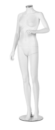 Female headless matt white - matt,