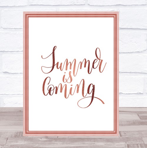Summer coming quote print - coming,