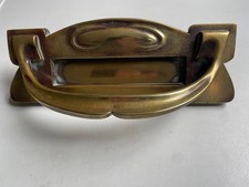 Original Art Nouveau Brass Letterbox & Pull Handle 10” W x 3.25”D  