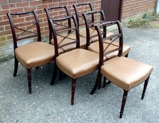6 Regency dining chairs