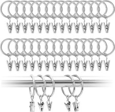 50PCS Metal Curtain Rings -