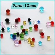 Small glass beads round - glass,