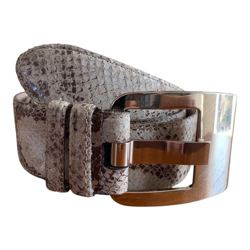 Avion leather belt beige - belt,
