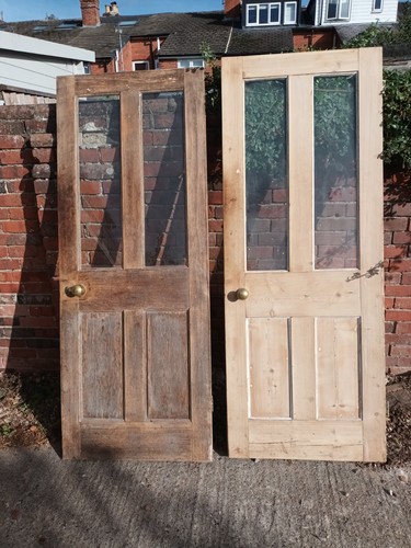 Stripped antique pine doors - antique,