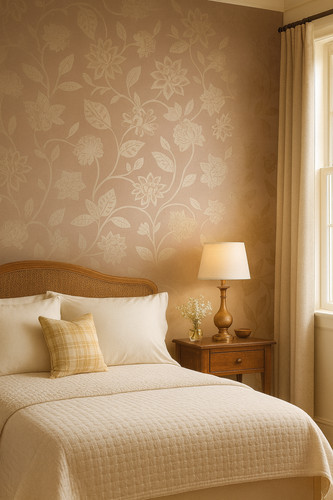 Sanderson cybele blush floral - blush,
