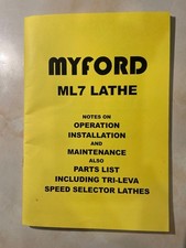 Myford ML7 Handbook.      (91)