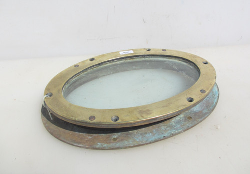 Victorian brass porthole - brass,