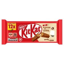 KitKat 2Finger Milk Chocolate Biscuit Bar 12pack, 12 x 20.7g
