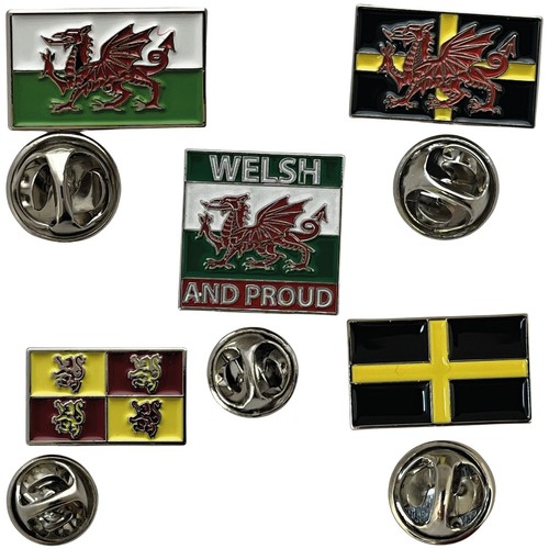 Wales patriotic pin badges - 5,