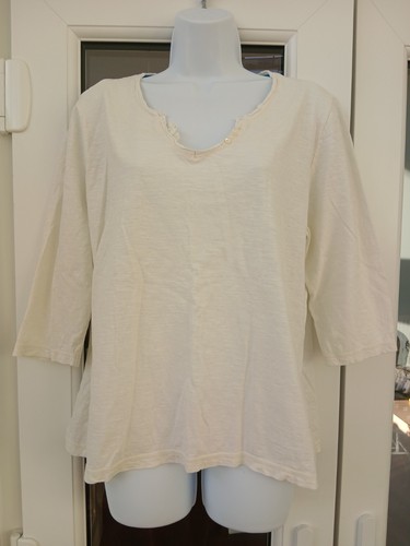 Weird fish ladies cream top - cream, top-