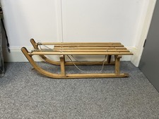 Original Vintage Davos Wooden Sledge