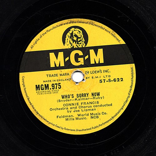 Connie francis 78 - uk,