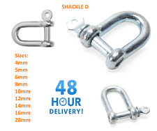 Shackles  5 6 8 10 12 14 16 20mm Galvanised Steel Lifting Towing Bow Dee D Link