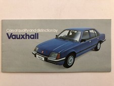 Vauxhall Car Sales Small Brochure 1978 Chevette Viva Royale Carlton etc