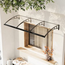 100-240cm Window Front Door Awning Rain Shelter Canopy Porch Shade Patio