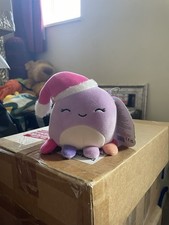 Beula octopus Santa hat