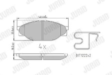 Brake pads 572378J JURID for