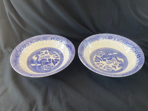 Willow pattern inch bowls - 9,