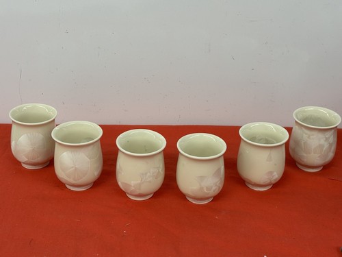 Sake tea cups cream - tea, cups,