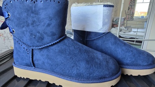 Genuine ugg pure blue - pure, ribbon