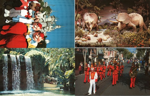 Vtg disneyland postcards - 4, x