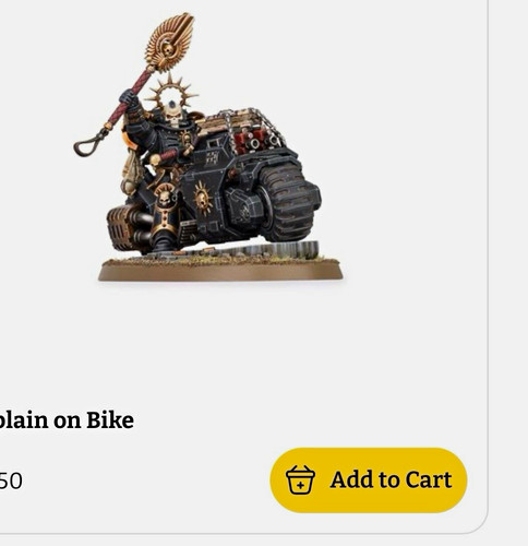 Space marine chaplain bike - marine,