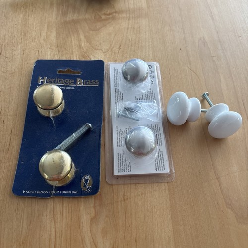 Mixed drawer knobs brass - mixed, knobs,