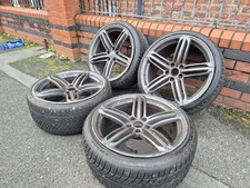 🌟Genuine Audi peelers 19 inch alloy wheels 5x112 with TYRES 7m++