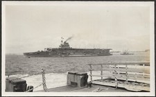 HMS EAGLE. 1936 GENUINE PHOTO. ROYAL NAVY. DREADNOUGHT. AIRCRAFT CARRIER.