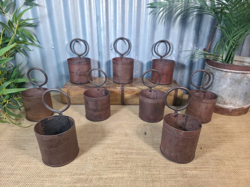 Vintage rustic riveted iron - riveted,
