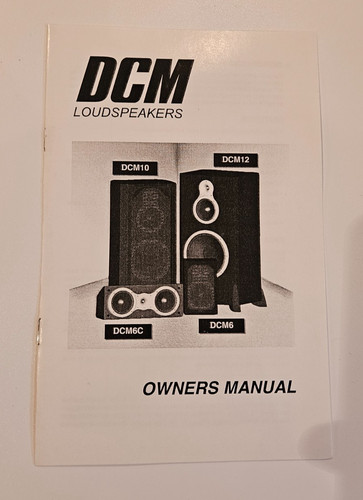 Dcm loudspeakers dcm10 dcm12 - dcm,