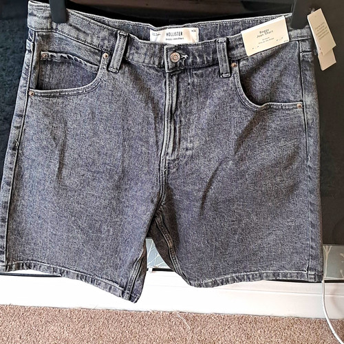 Hollister baggy jean shorts - baggy,