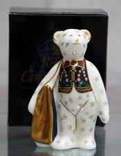 Royal Crown Derby 'Shopping Bear' Bennetts Boxed Miniature Teddies Range 1st