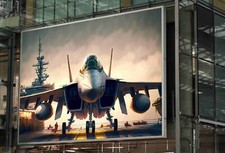 FIGHTER JET AIRCRAFT POSTER SUNSET WAR AIRCRAFT MILITARY PRINT A3 A4 SIZE