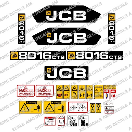 Jcb 8016cts mini - mini, decal