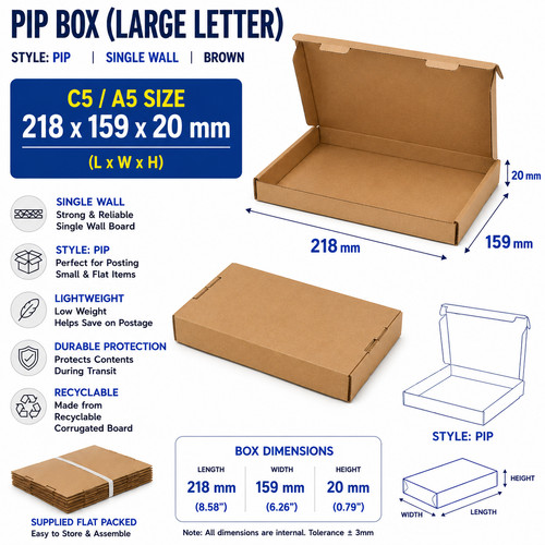 Large letter pip - c5,