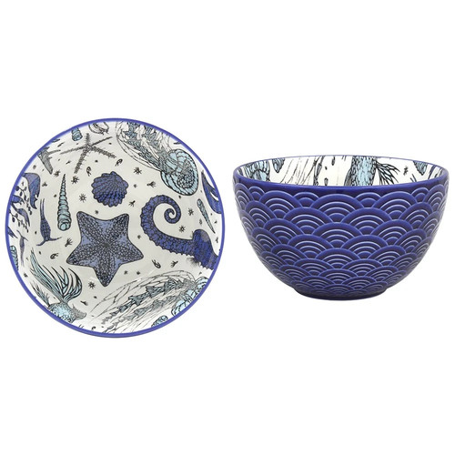Set ceramic sea life - of,