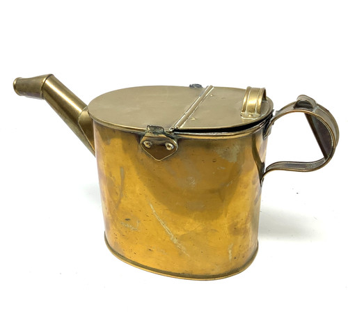 Antique brass watering can oil - brass,
