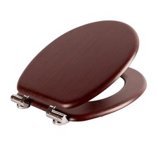 Soft Close Wooden Toilet Seat
