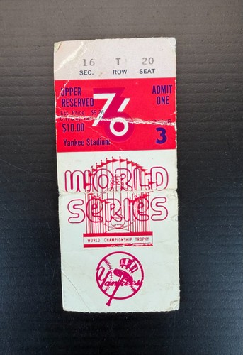 1976 world series - world, ticket