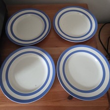 Cornishware Vintage Judith Onions 6 3/4 " Side Plate. Blue And White