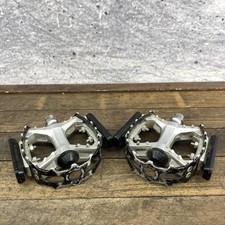 Vintage Suntour XC-II Bear Trap Platform Pedals 9/16 MTB BMX Reflectors Japan